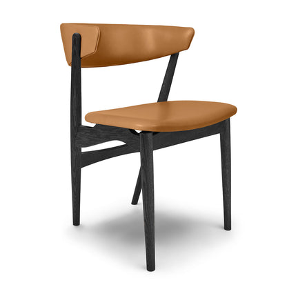 Sibast No 7 Dining Chair | Cognac Silk Leather Seat