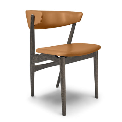 Sibast No 7 Dining Chair | Cognac Silk Leather Seat