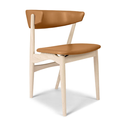 Sibast No 7 Dining Chair | Cognac Silk Leather Seat