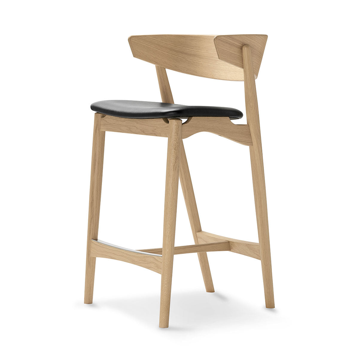 Sibast No 7 Counterstool | Anthracite Dune Leather Seat