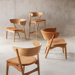 Sibast No 7 Counterstool | Cognac Dune Leather Seat