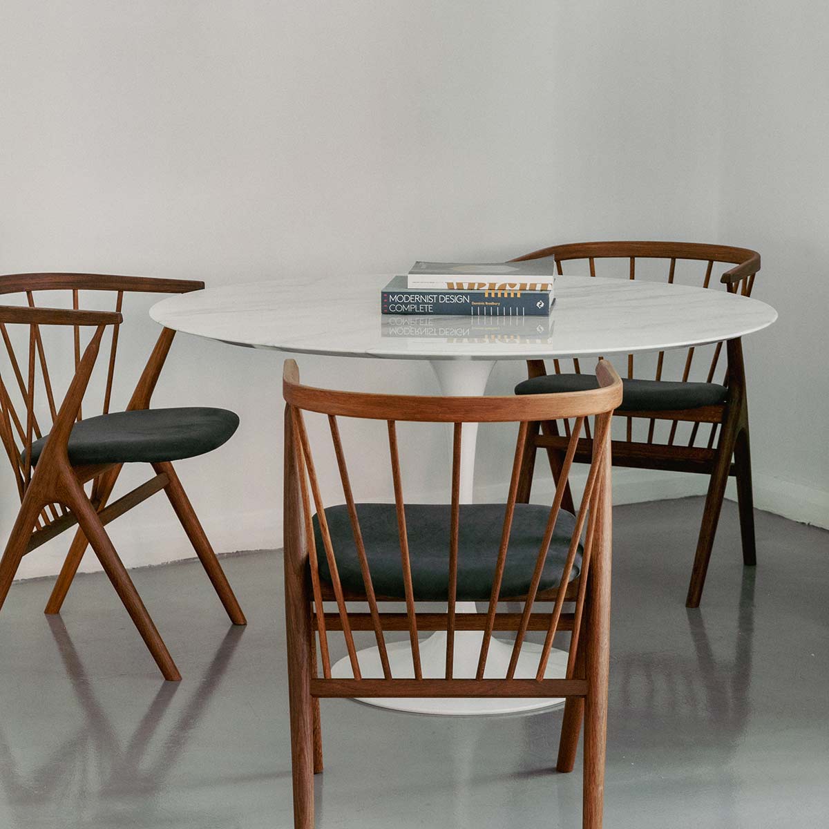 Sibast No 8 Chair | Anthracite Dune Leather Seat