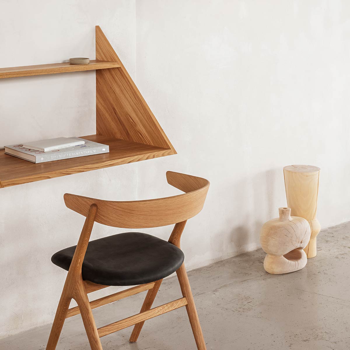 Sibast No 9 Chair | Anthracite Dune Leather Seat