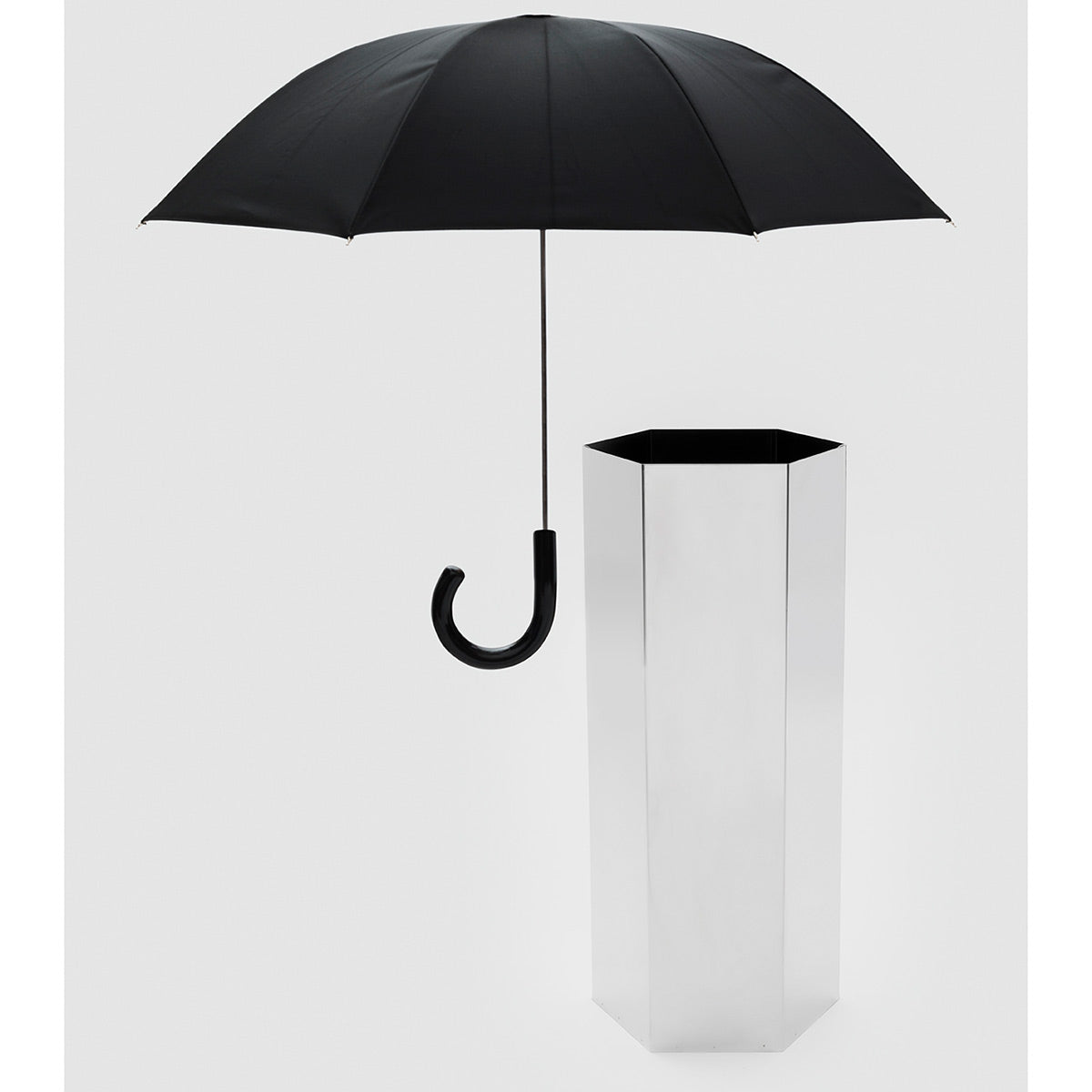 Sicilia 56 Umbrella Stand | Polished Stainless Steel