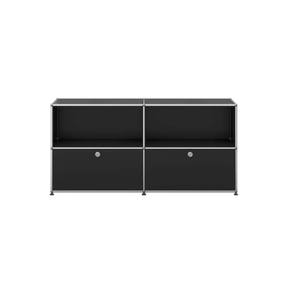 USM Sideboard Lower Doors | Graphite Black Lacquer Panels