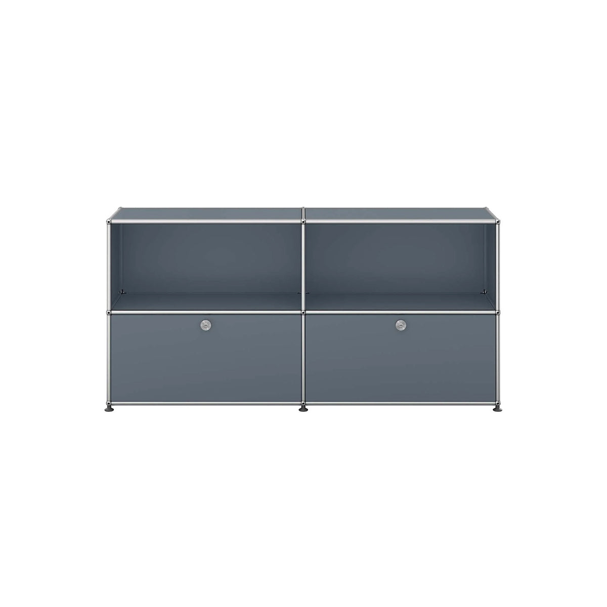 USM Sideboard Lower Doors | Medium Grey Lacquer Panels