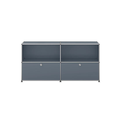 USM Sideboard Lower Doors | Medium Grey Lacquer Panels
