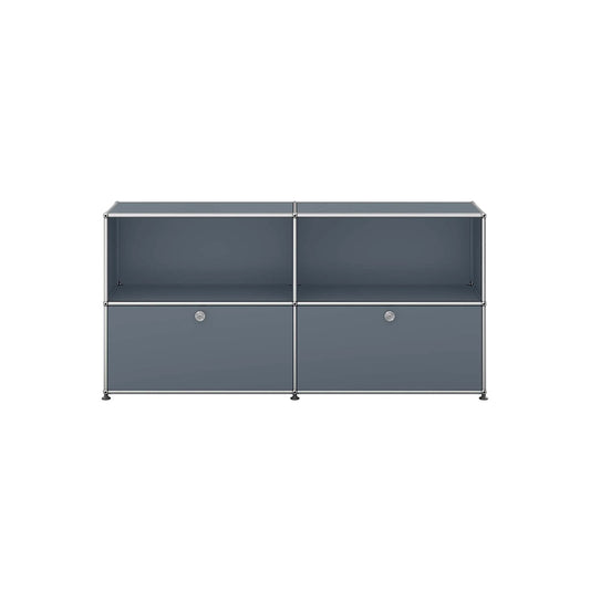 USM Sideboard Lower Doors | Medium Grey Lacquer Panels