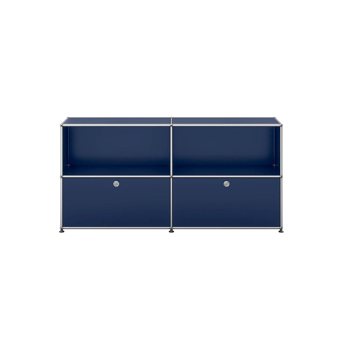 USM Sideboard Lower Doors | Steel Blue Lacquer Panels