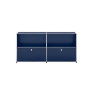 USM Sideboard Lower Doors | Steel Blue Lacquer Panels