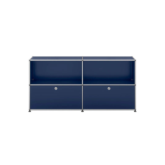 USM Sideboard Lower Doors | Steel Blue Lacquer Panels
