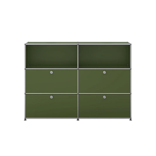 USM Medium Sideboard | Olive Green Lacquer Panels