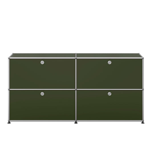 USM 4 Door Sideboard | Olive Green Lacquer Panels