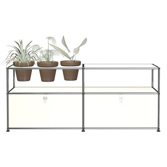 USM Sideboard with Flowerpots | White Lacquer Panels