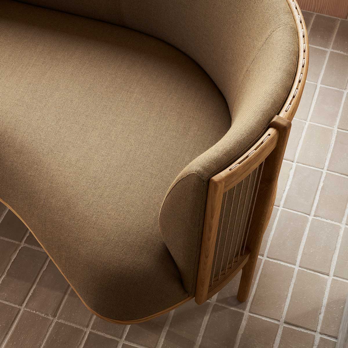 Sideways Sofa | Remix Fabric 123 Light Grey