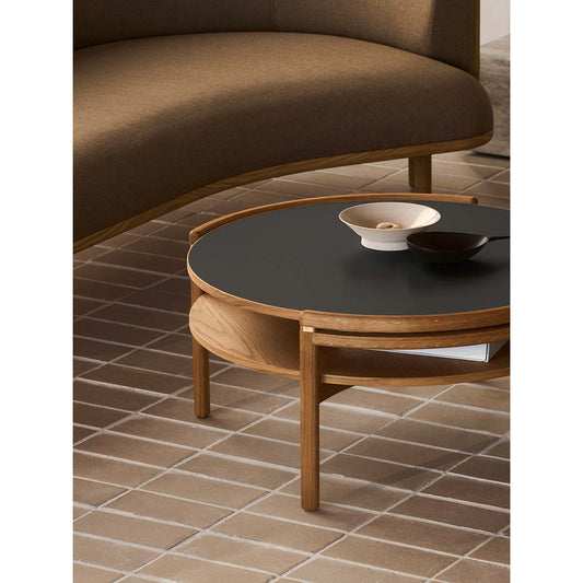 Sideways Coffee Table | Black Laminate Top