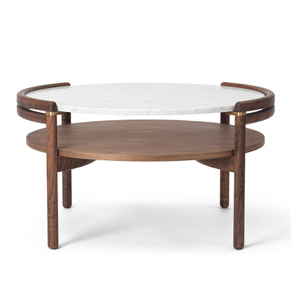 Sideways Coffee Table | White Marble Top