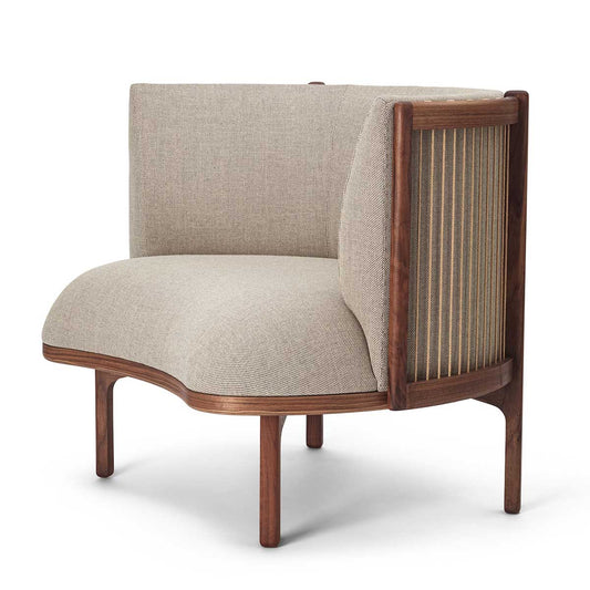 Sideways Lounge Chair | Remix Fabric 123 Light Grey