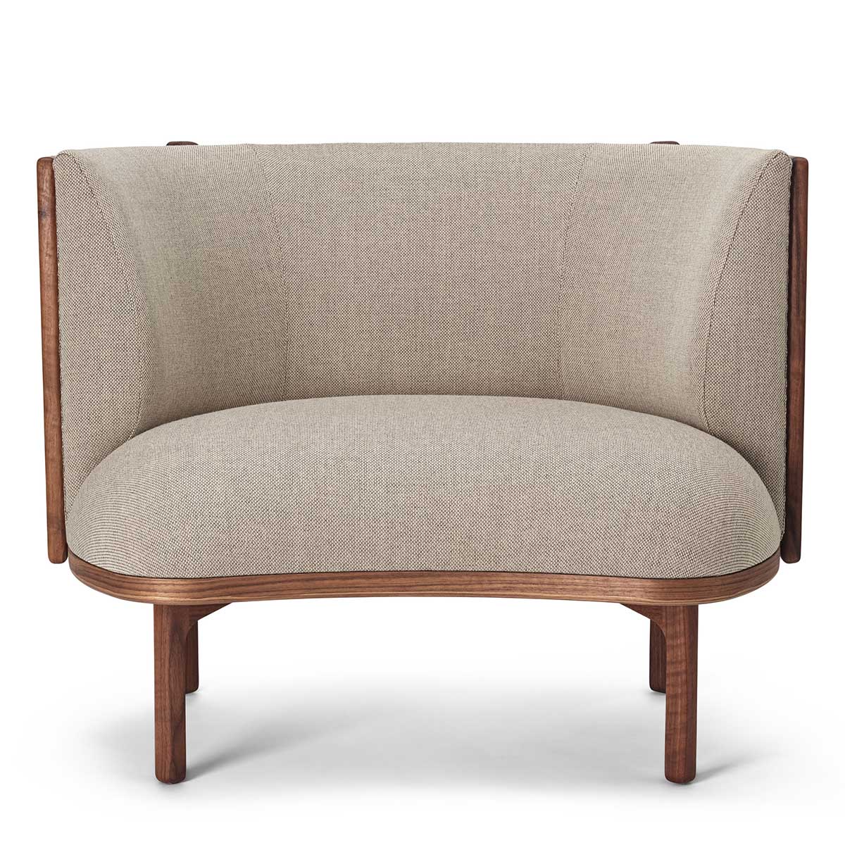 Sideways Lounge Chair | Remix Fabric 123 Light Grey