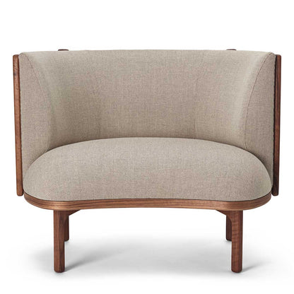 Sideways Lounge Chair | Remix Fabric 123 Light Grey