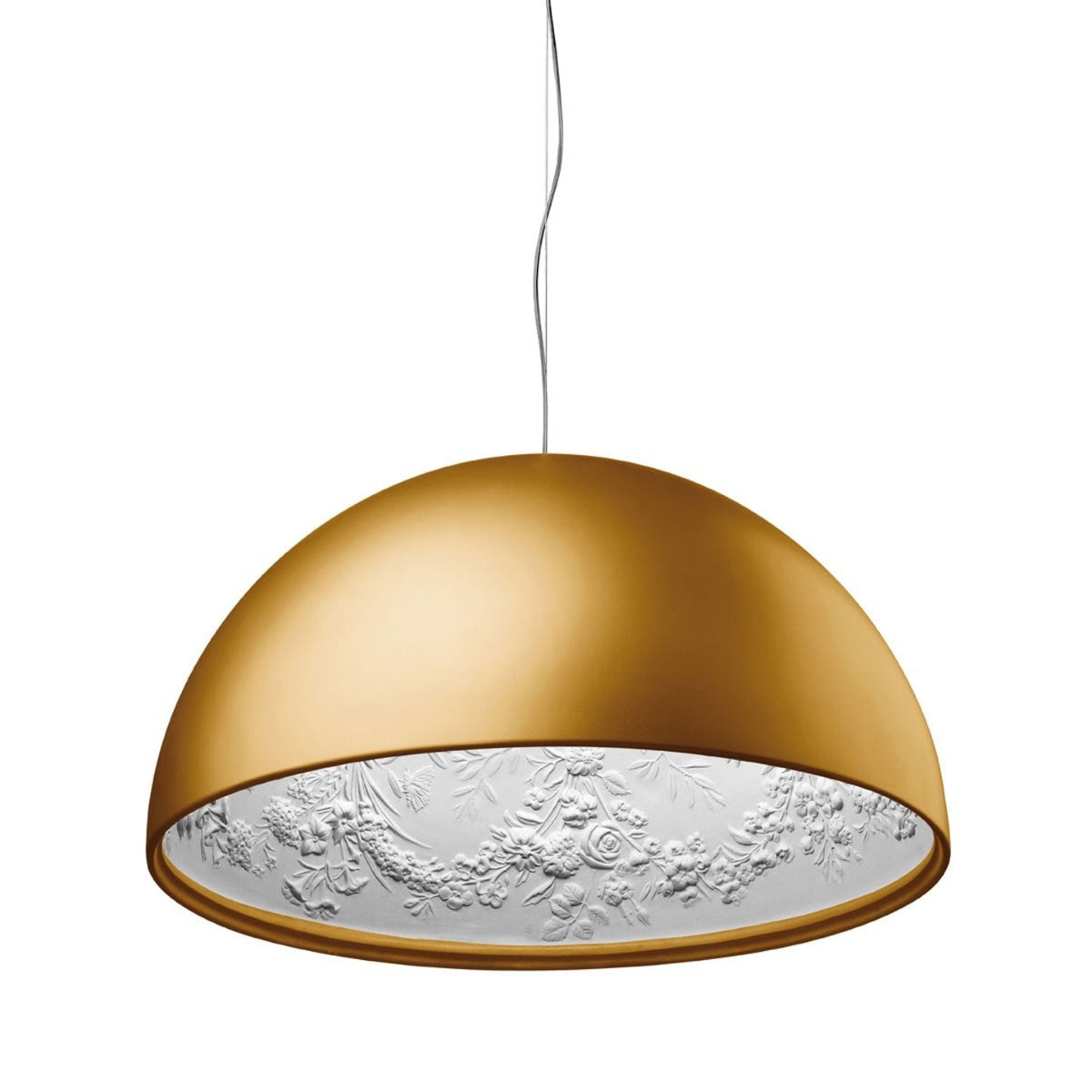 Skygarden S1 Medium Pendant Lamp | Matt Gold Outer Shell