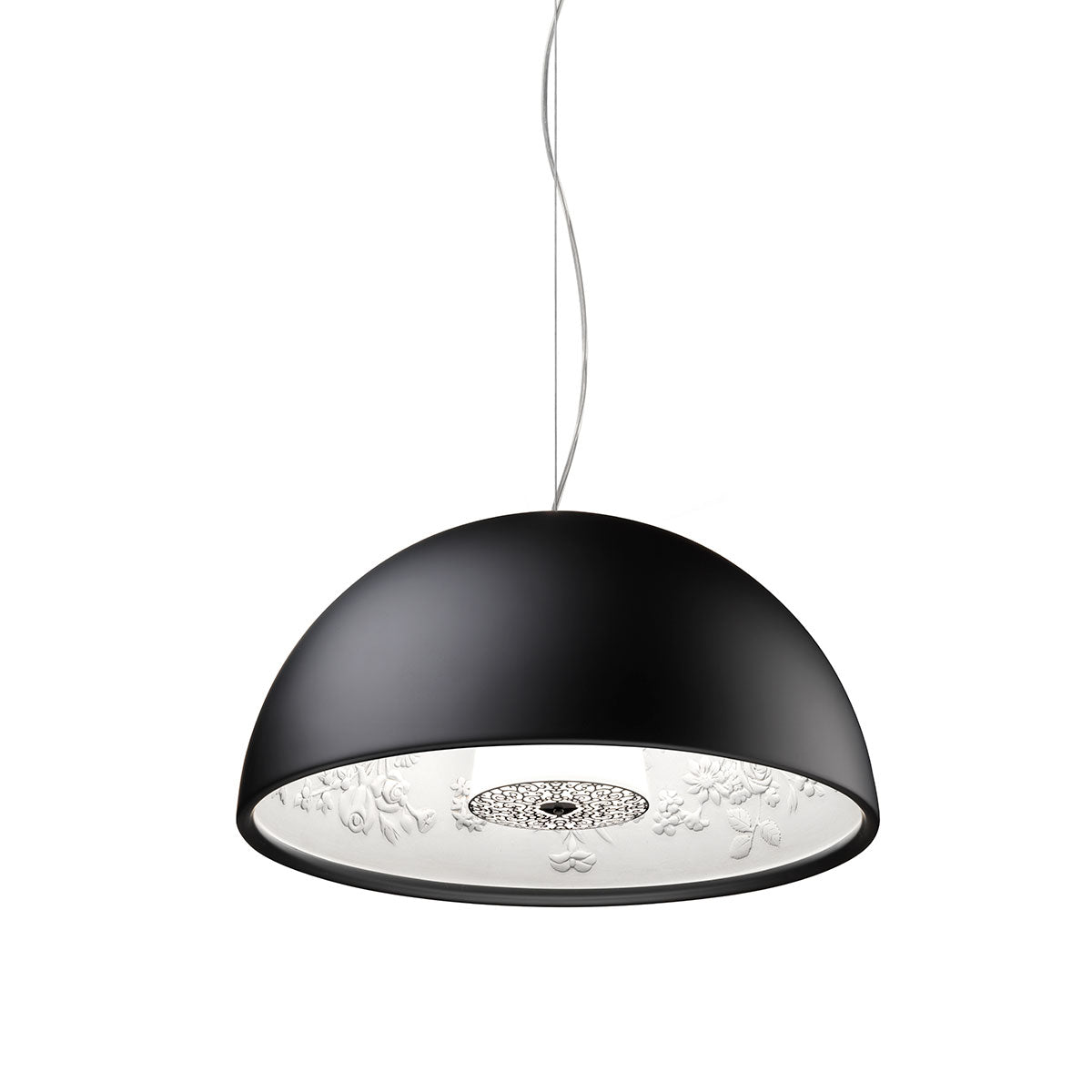 Skygarden Small Pendant Light | Matt Black Outer Shell