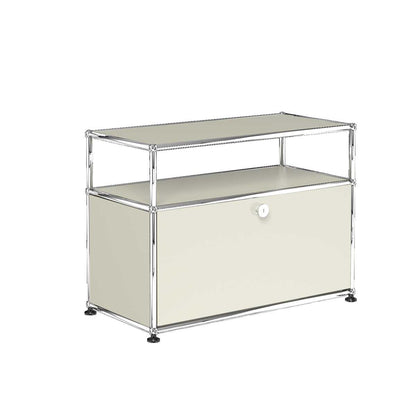USM Small TV Unit | Beige Lacquer Panels