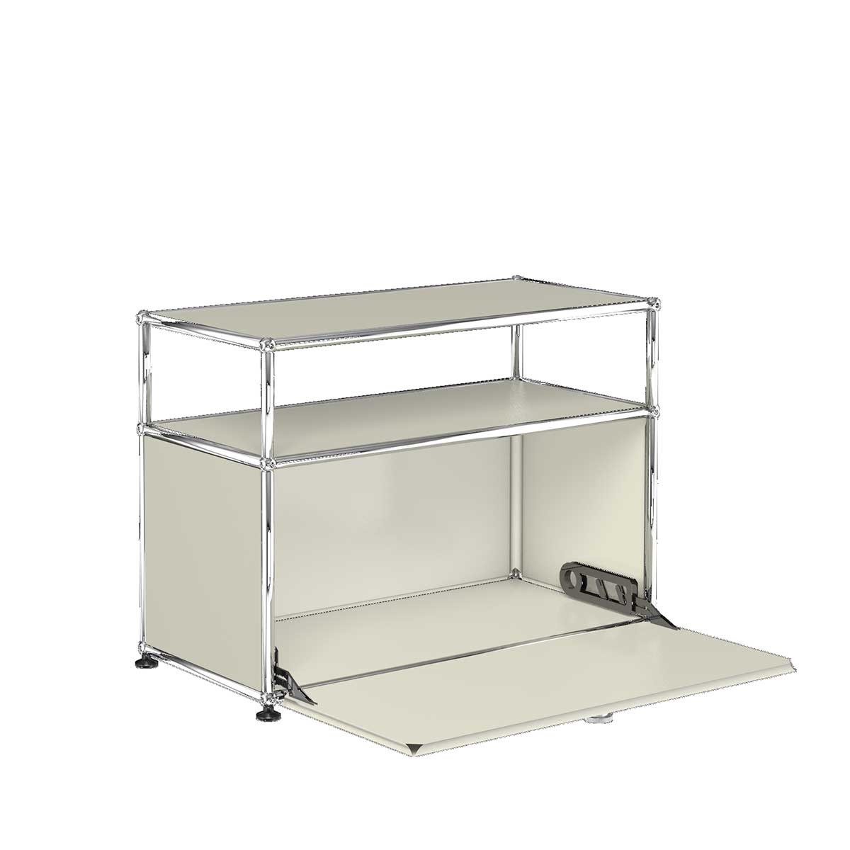 USM Small TV Unit | Beige Lacquer Panels