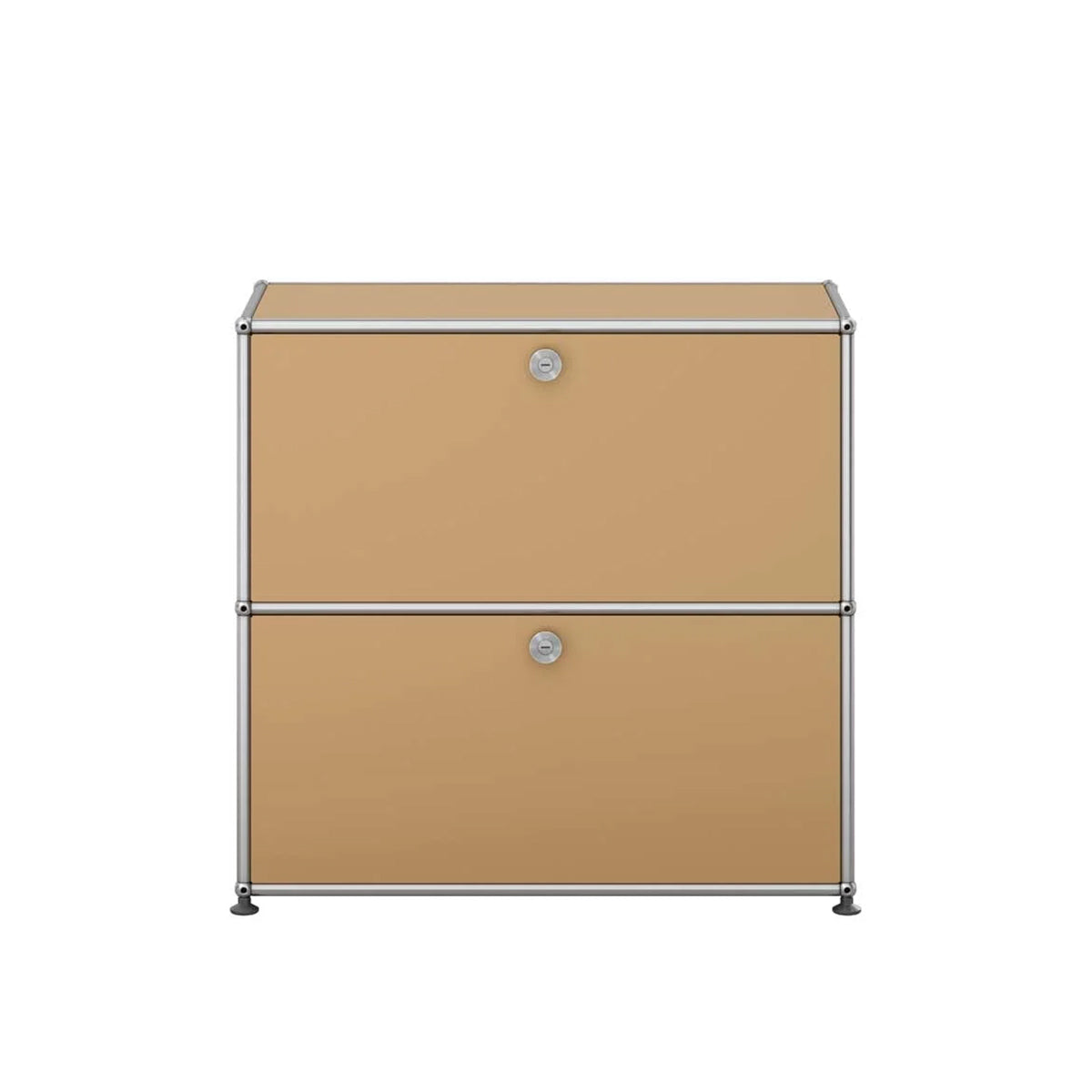 USM Small Closed Unit | Beige Lacquer Panels