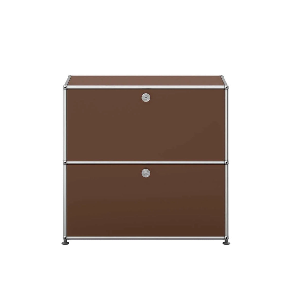 USM Small Closed Unit | Brown Lacquer Panels