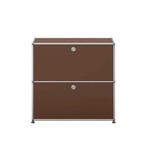 USM Small Closed Unit | Brown Lacquer Panels