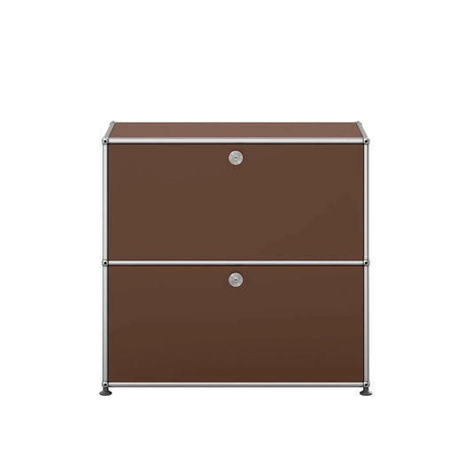 USM Small Closed Unit | Brown Lacquer Panels