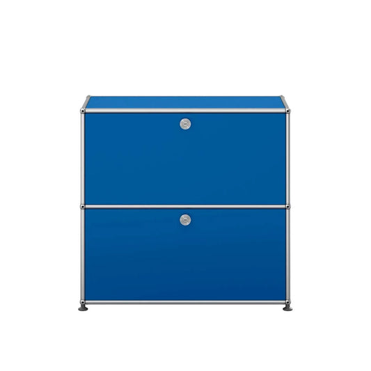 USM Small Closed Unit | Gentian Blue Lacquer Panels