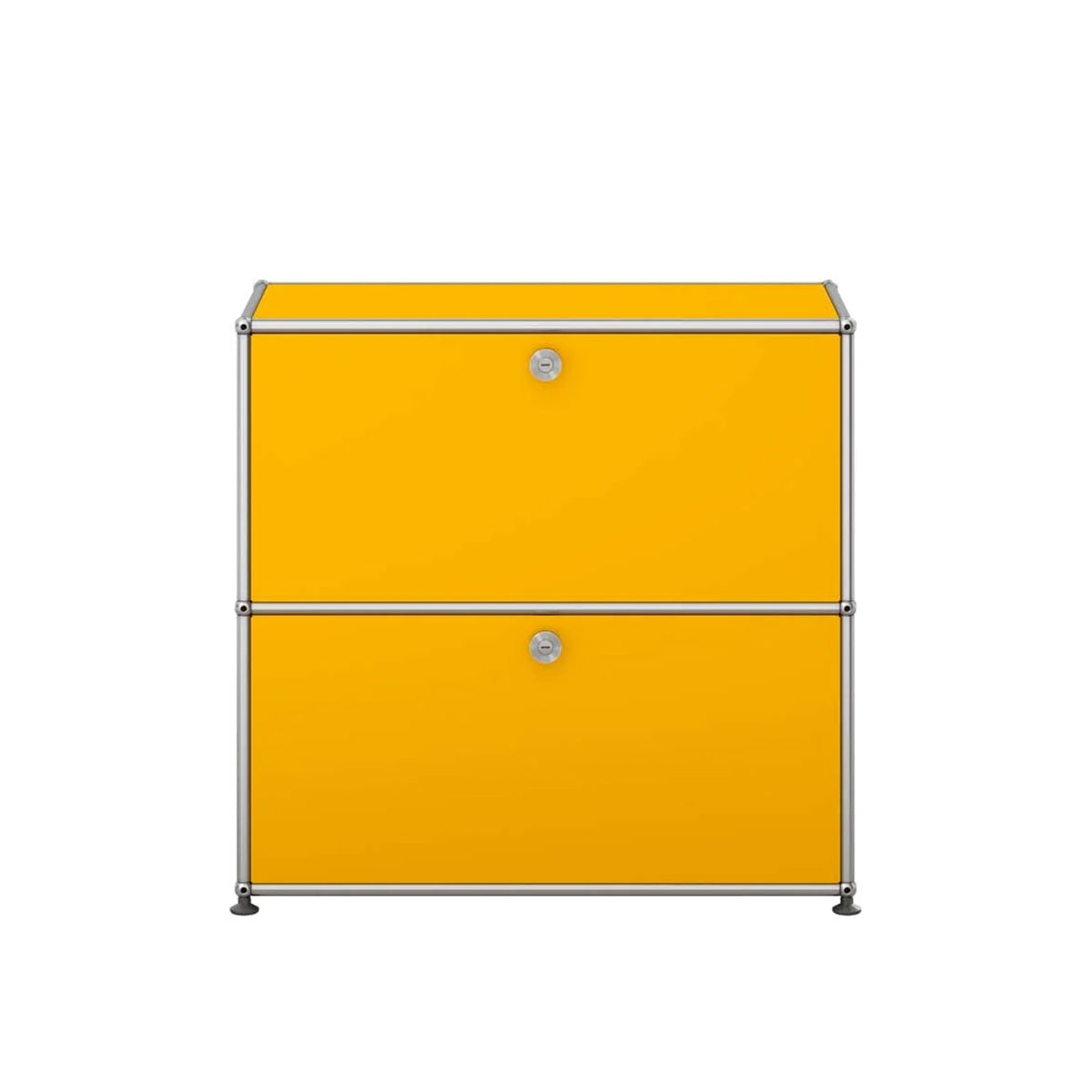 USM Small Closed Unit | Golden Yellow Lacquer Panels