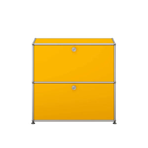 USM Small Closed Unit | Golden Yellow Lacquer Panels