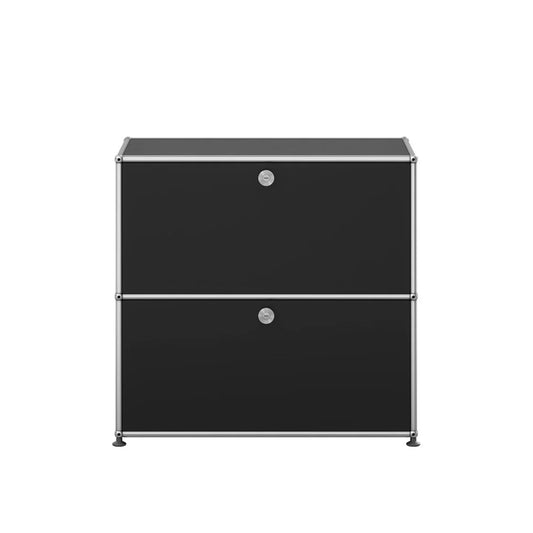 USM Small Closed Unit | Graphite Black Lacquer Panels