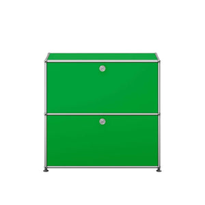 USM Small Closed Unit | Green Lacquer Panels