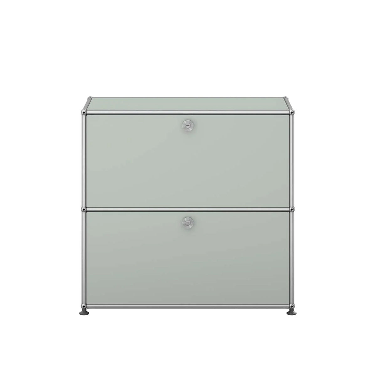 USM Small Closed Unit | Light Grey Lacquer Panels