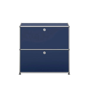 USM Small Closed Unit | Steel Blue Lacquer Panels