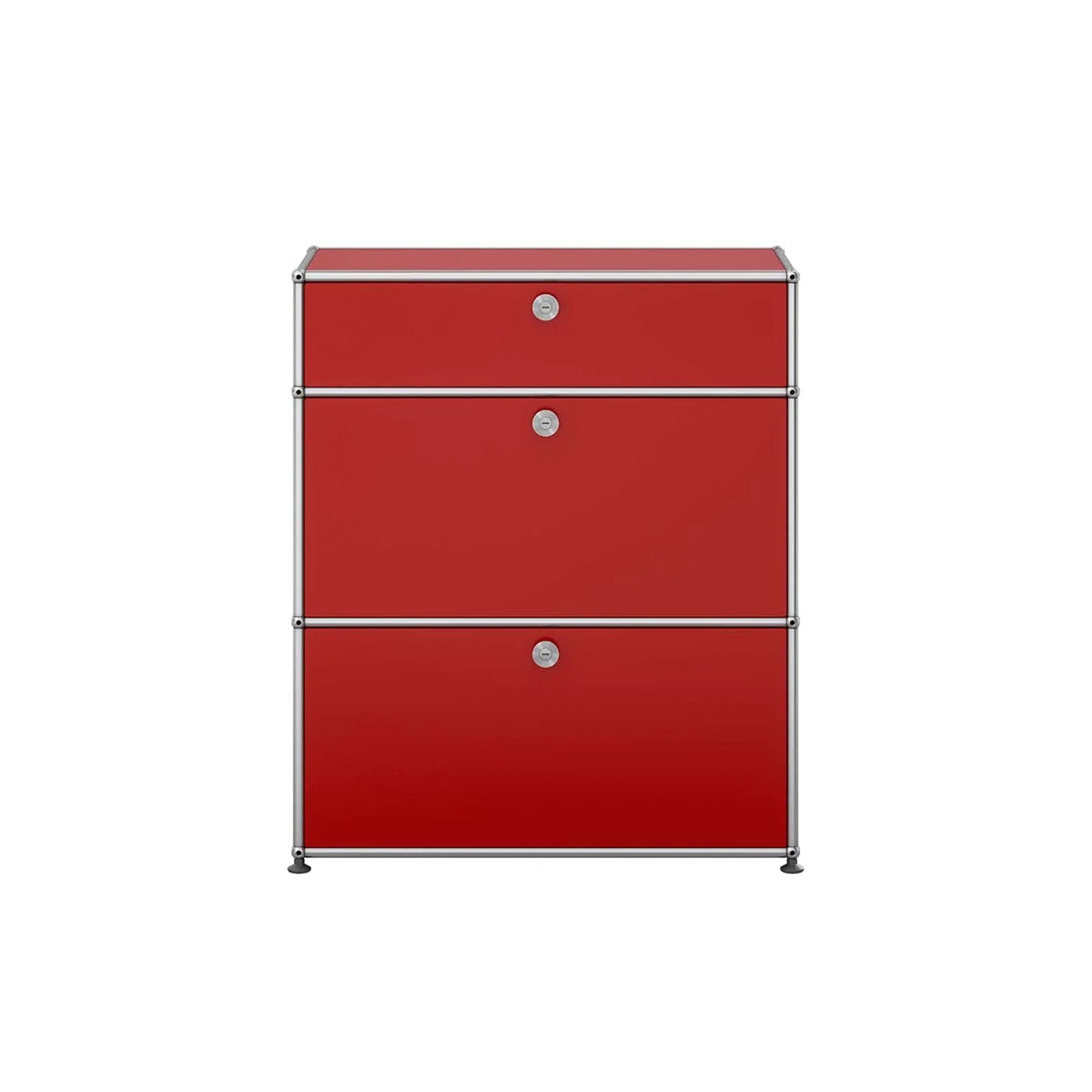 USM Small Dresser | Ruby Red Lacquer Panels
