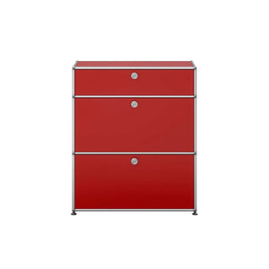 USM Small Dresser | Ruby Red Lacquer Panels