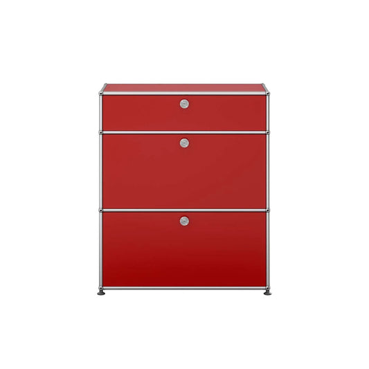 USM Small Dresser | Ruby Red Lacquer Panels