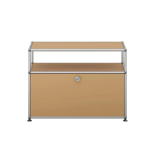 USM Small TV Unit | Beige Lacquer Panels