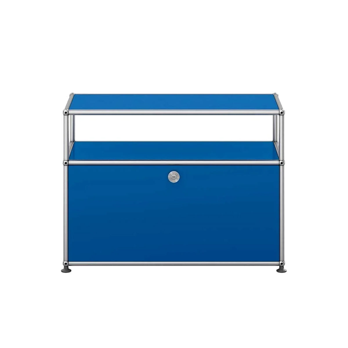 USM Small TV Unit | Gentian Blue Lacquer Panels
