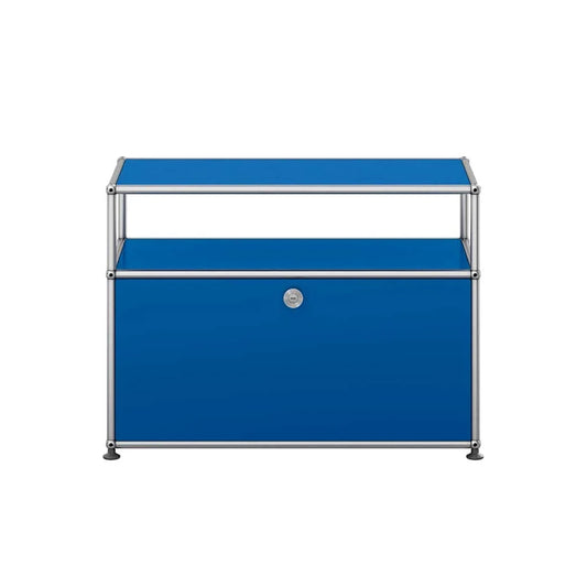 USM Small TV Unit | Gentian Blue Lacquer Panels
