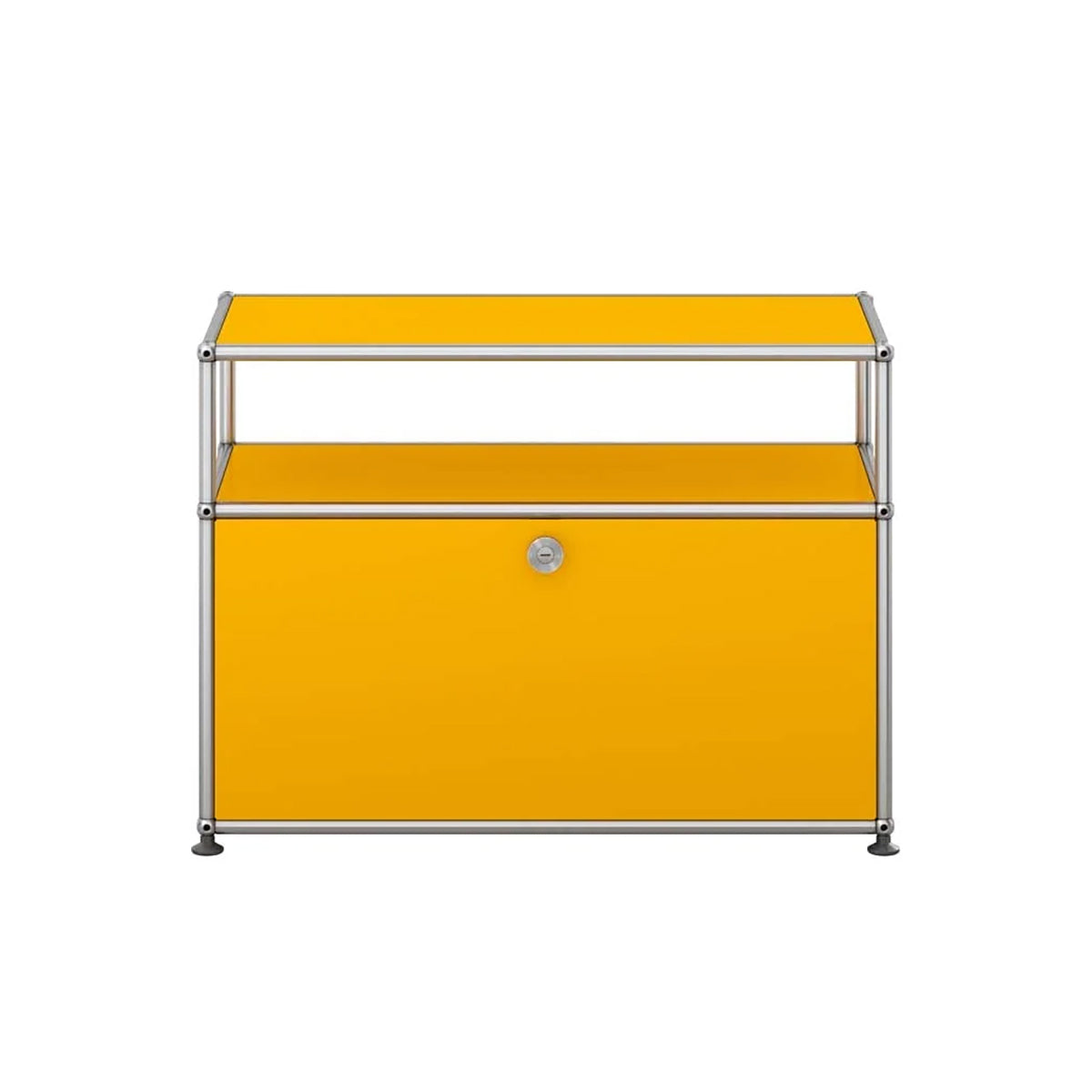 USM Small TV Unit | Golden Yellow Lacquer Panels