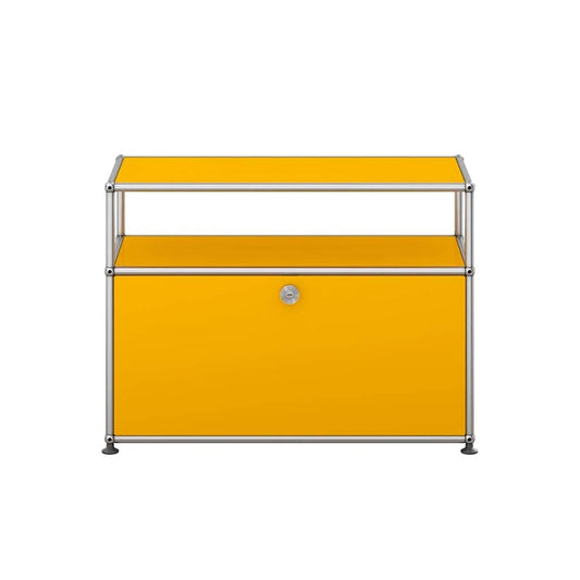 USM Small TV Unit | Golden Yellow Lacquer Panels