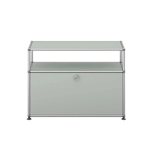 USM Small TV Unit | Light Grey Lacquer Panels