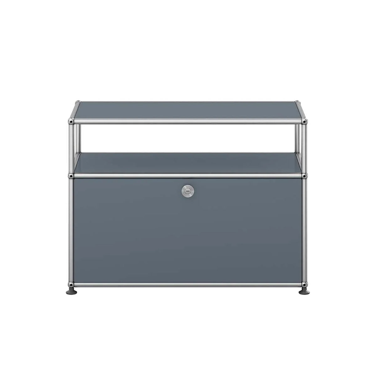 USM Small TV Unit | Medium Grey Lacquer Panels
