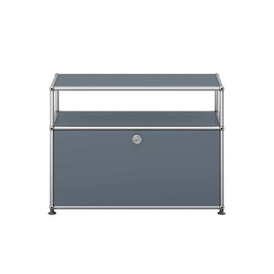 USM Small TV Unit | Medium Grey Lacquer Panels